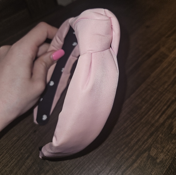 Stoney Clover Lane x Lele Sadoughi Flamingo Pink Nylon Headband - Picture 7 of 8